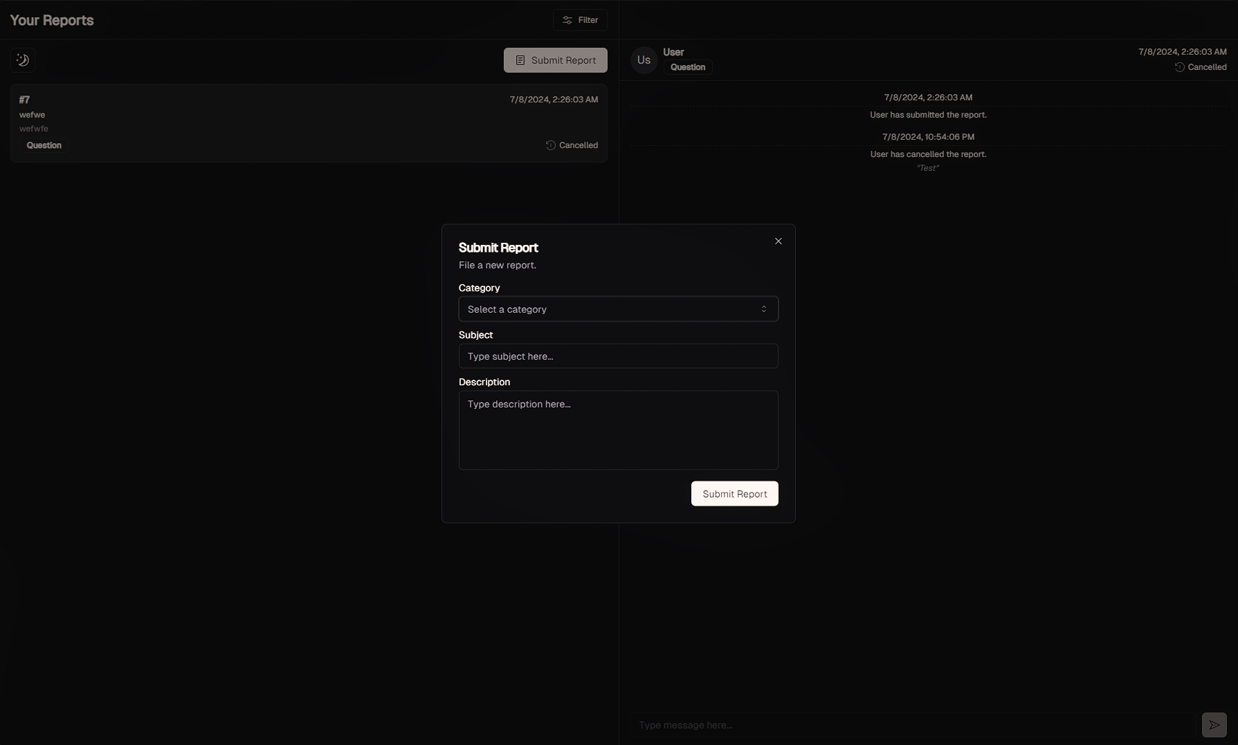 Advanced report system - screenshot 2